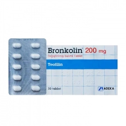 Bronkolin 200mg Adeka 3 vỉ x 10 viên - Ngừa hen, co thắt phế quản