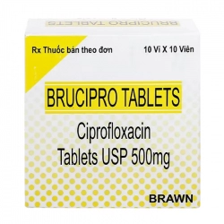 Brucipro Tablets 500mg Brawn 10 vỉ x 10 viên