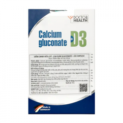 Calcium Gluconate + D3 Doctor Health 4 vỉ x 15 viên - Viên uống bổ xương