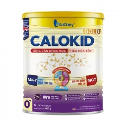 Calokid Gold 0+ VitaDairy 400g - Sữa bột giúp bé tăng cân