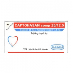CaptoHasan Comp 25mg/12.5mg 10 vỉ x 10 viên