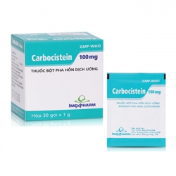 Thuốc hô hấp Imexpharm Carbocystein 100mg, Hộp 30 gói