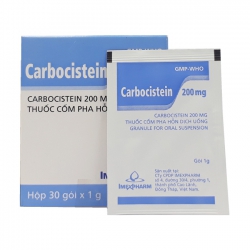 Thuốc hô hấp Imexpharm Carbocystein 200mg, Hộp 30 gói