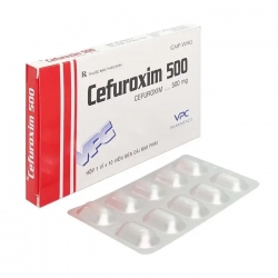 Cefuroxim 500mg VPC 1 vỉ x 10 viên - Thuốc kháng sinh
