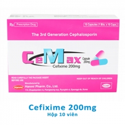 Thuốc kháng sinh CEMAX CAPSULE Cefixim 200mg