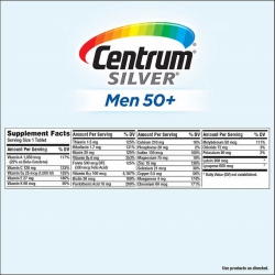 Centrum Silver Men 50+ mẫu mới, Chai 275 viên