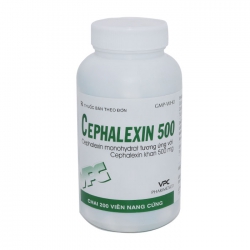 VPC Cephalexin 500mg, Chai 200 viên