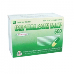 Thuốc Cephalexin MKP 500mg, Hộp 100 viên