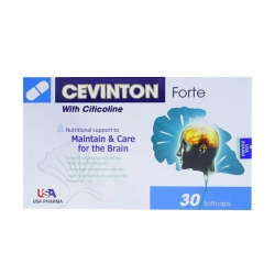 Tpbvsk bổ não Cevinton Forte With Citicoline, Hộp 30 viên