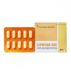Thuốc kháng sinh Zim Cipmyan 500mg, Hộp 100 viên