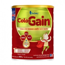 Colos Gain 1+ Vitadairy 800g - Sữa bột tăng cân cho bé
