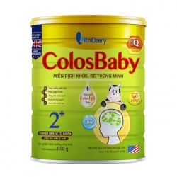 Colosbaby IQ Gold 2+ VitaDairy 800g – Sữa miễn dịch thông minh cho trẻ