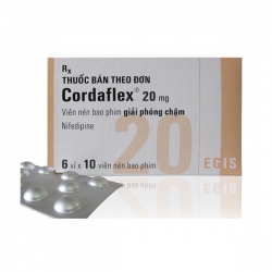 Cordaflex 20mg, Hộp 6 vỉ x 10 viên