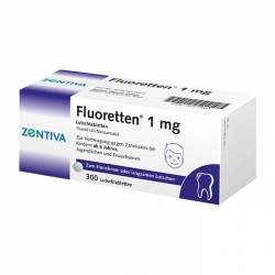 Fluoretten 1mg Zentiva 300 viên - Viên ngậm chắc răng