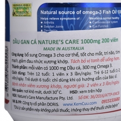 Dầu cá Nature's Care Fish Oil Omega 3 1000mg