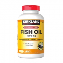 Dầu cá Omega 3 Fish Oil Kirkland 1000mg | Chai 400 Viên