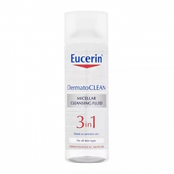 Nước tẩy trang dịu nhẹ cho da nhạy cảm Eucerin Dermato Clean Micellar Cleansing Fluid 3in1 200ml