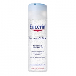 Sữa rửa mặt cho da nhạy cảm Eucerin Dermatoclean Gel 200ml