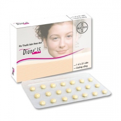 Thuốc nội tiết tố Diane 35 - Cyproterone acetate 2 mg, Ethinylestradiol 0,035 mg