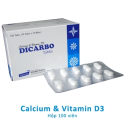 Thuốc Dicarbo Tablet bổ sung Calcium và Vitamin D3