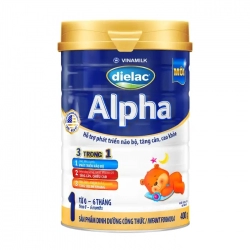 Dielac Alpha 1 Vinamilk 400g - Hỗ trợ phát triển não bộ, tăng cân