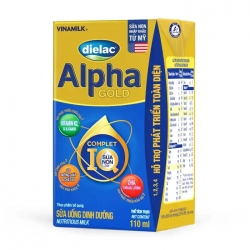 Dielac Alpha Gold Vinamilk 48 hộp x 110ml - Hỗ trợ phát triển toàn diện