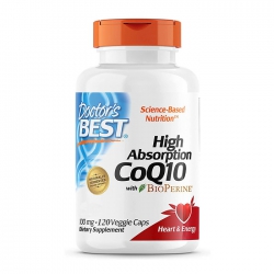 Doctor's Best High Absorption CoQ10 Coenzyme Q10 100mg, Chai 120 viên