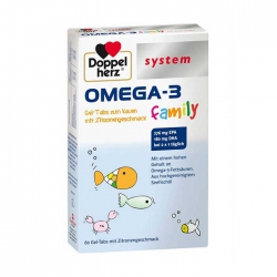 Doppelherz Omega 3 Family, Hộp 60 viên