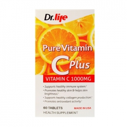 DrLife Pure Vitamin C Plus 1000mg, Chai 60 viên