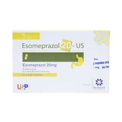 Thuốc hỗ trợ tiêu hóa Esomeprazol 20 US Pharma