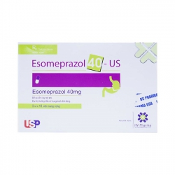 Thuốc hỗ trợ tiêu hóa Esomeprazol 40 US Pharma