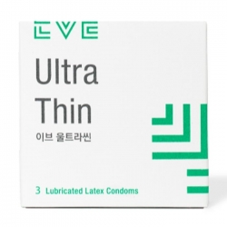 EVE Ultrathin 52mm, Hộp 3 chiếc - Bao cao su siêu mỏng