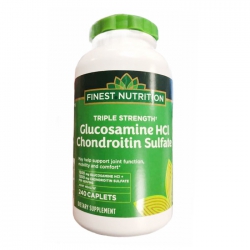 Tpbvsk xương khớp Finest Nutrition Glucosamine HCL Chondroitin Sulfate, Chai 240 viên