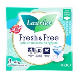 Fresh Free Laurier 8 miếng (siêu mỏng cánh)