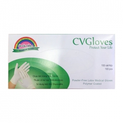 Găng tay y tế CvGloves bảy sắc cầu vồng, Hộp 100 cái