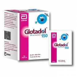 Thuốc giảm đau hạ sốt  Abbott Glotadol 150mg, Hộp 20 gói