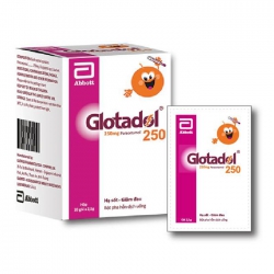 Thuốc giảm đau hạ sốt  Abbott Glotadol 250mg, Hộp 20 gói