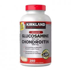 Glucosamine 1500mg Chondroidtin 1200mg Kirkland 280 viên (Mẫu mới) - Viên uống bổ khớp