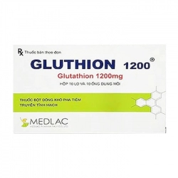 Gluthion 1200 Medlac Hộp 10 lọ x 10 ống - Bột dung khô pha tiêm