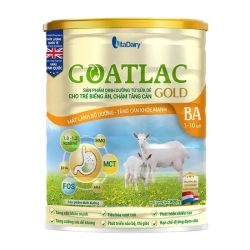 Goatlac Gold BA Vitadairy 800g - Sữa dê giúp tăng cân cho trẻ