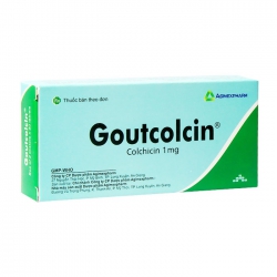 Goutcolcin 1 Agimexpharm 2 vỉ x 20 viên