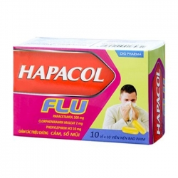Hapacol FLU DHG Pharma, 10 vỉ x 10 viên