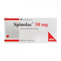 Spinolac 50mg Hasan 3 vỉ x 10 viên - Điều trị tăng huyết áp