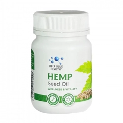 Hemp Seed Oil Deep Blue Health 60 viên - Đẹp da và bảo vệ tim mạch