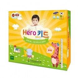 Hero Kid Gold Korea Ginseng Bio 30 gói x 10gr - Giải pháp dành cho trẻ suy dinh dưỡng, thấp còi