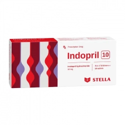 Indopril 10mg Stella 3 vỉ x 10 viên - Thuốc huyết áp