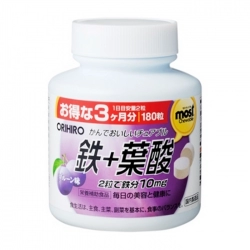 Iron Acid Folic Most Chewable Orihiro 180 viên - Bổ sung sắt cho cơ thể