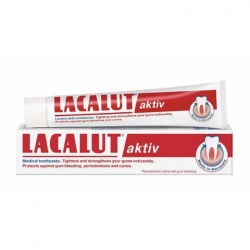 Kem đánh răng LACALUT Aktiv 75ml - Ngừa viêm nướu, chảy máu chân răng