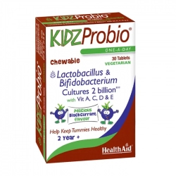 Kidz Probio Chewable Healthaid 2 vỉ x 15 viên - Viên nhai hỗ trợ tiêu hóa