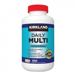 Kirkland Daily Multi Vitamins & Minerals  | Chai 500 Tablets